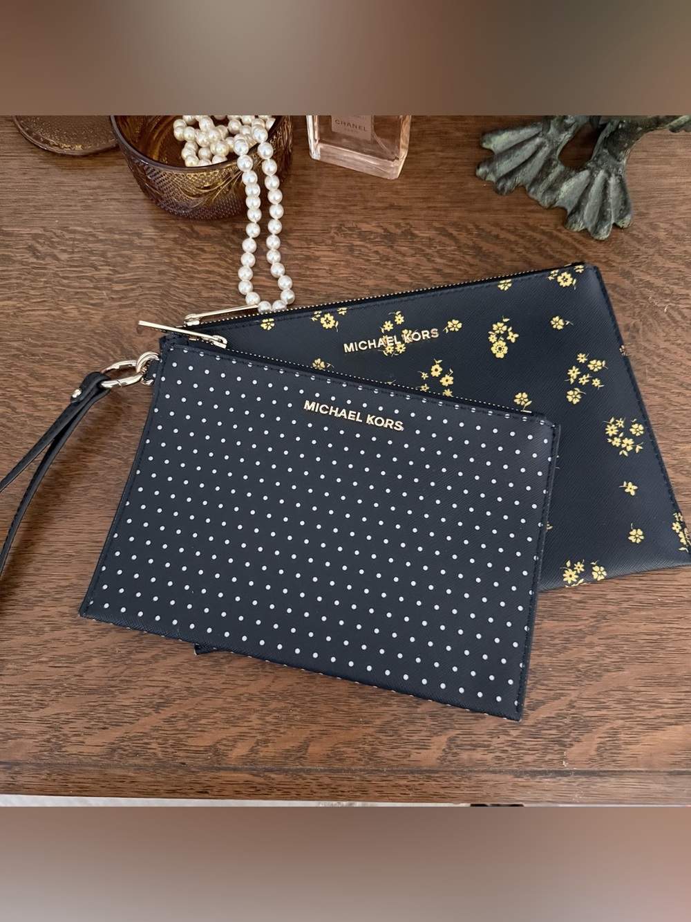 Michael Kors Wristlet Pouch Set